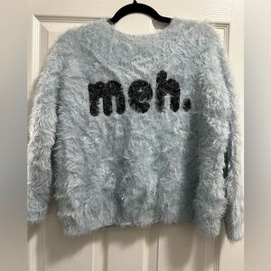 Forever 21 Light Blue Fuzzy Sweater